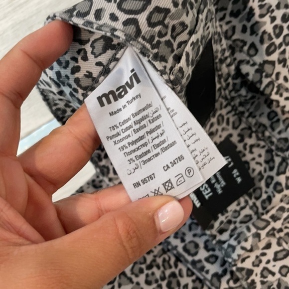 NWT Mavi Grey Tess Leo Cropped Skinny Jeans - Picture 14 of 15